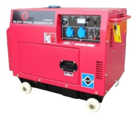 Дизельный генератор Амперос LDG6000СLE стартер в кожухе  армейский фото