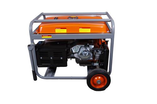 Бензиновый генератор КРАТОН GG-6500-3РEM передвижной фото