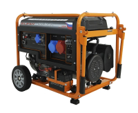 Бензиновый генератор Lifan 10500EA-3U с датчиком моточасов (с мощн без огранич при 1-но и 3-х фазном режиме) передвижной фото