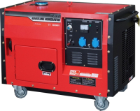 Бензиновый генератор Амперос LT7500CLE стартер в кожухе с АВР армейский фото