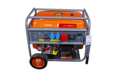 Бензиновый генератор КРАТОН GG-6500-3РEM передвижной фото