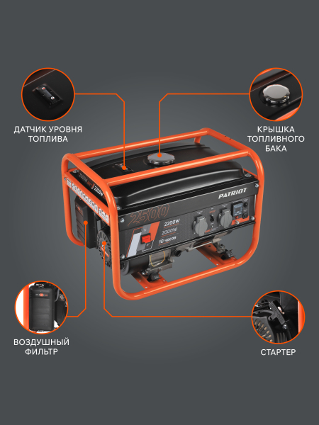 Бензиновый генератор PATRIOT GRS 2500 для газового котла фото
