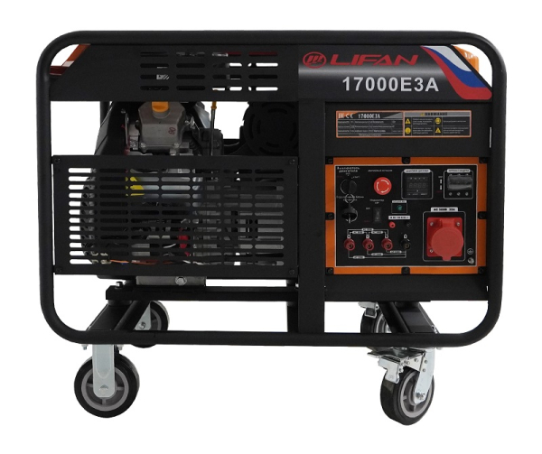 Бензиновый генератор Lifan 17000E3A промышленный фото