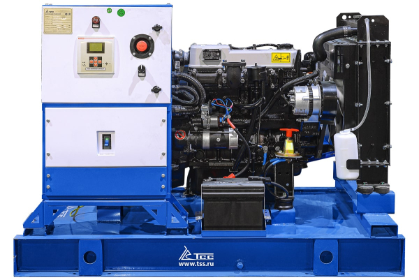 Дизельный генератор ТСС ЭД-16-Т400-1РПМ5 на шасси 039343 на шасси фото