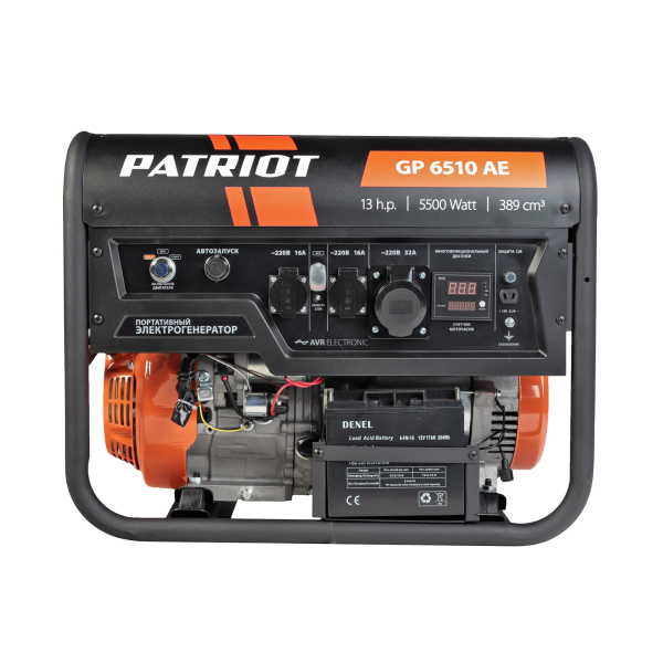Бензиновый генератор PATRIOT GP 6510 AE для дачи фото