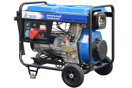 Дизельный генератор ТСС SDG 7000EH3A в кожухе МК-2.1 фото