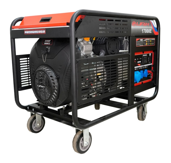 Бензиновый генератор Lifan 17000E промышленный фото