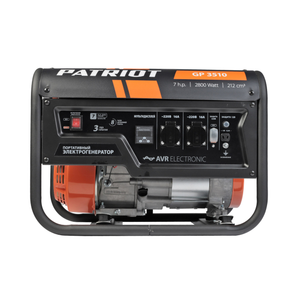 Бензиновый генератор PATRIOT GP 3510 портативный фото