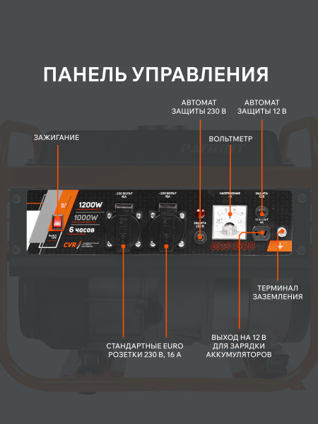 Бензиновый генератор PATRIOT GRS 1500 для газового котла фото