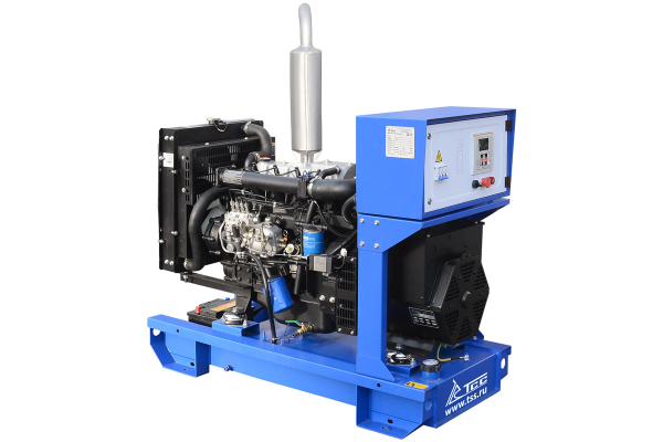 Дизельный генератор ТСС ЭД-16-Т400 в погодозащитном кожухе на прицепе 025183 на колесах фото