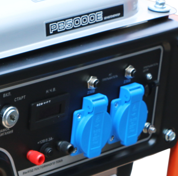 Бензиновый генератор Zongshen PB 5000 E синхронный фото