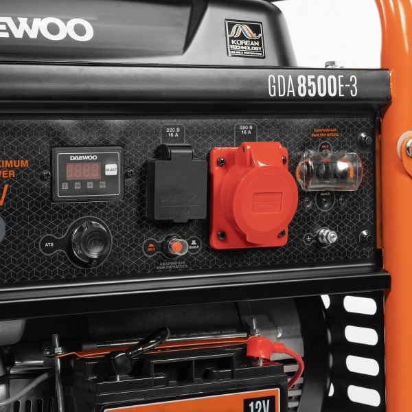 Бензиновый генератор DAEWOO GDA 8500E-3 для газового котла фото
