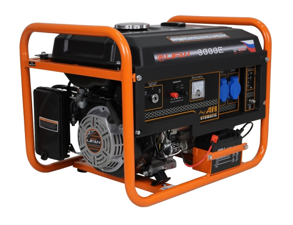 Бензиновый генератор Lifan 2.8 GF-7 (LF3000E) для газового котла фото