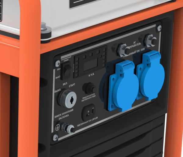 Бензиновый инверторный генератор Zongshen BPB 4500 E портативный фото