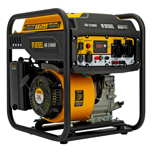 Бензиновый инверторный генератор DENZEL GK-5500iF для дачи фото