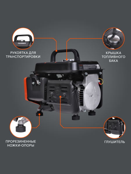 Бензиновый генератор PATRIOT GRS 950 для дома фото