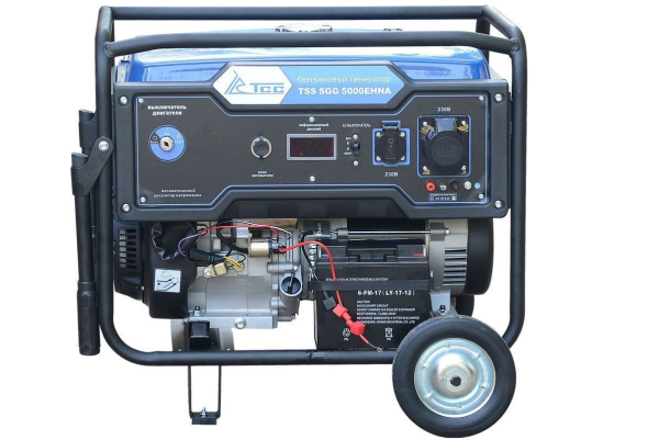 Бензиновый генератор ТСС SGG 5000EHNA для газового котла фото
