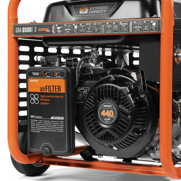 Бензиновый генератор DAEWOO GDA 8500E-3 для газового котла фото
