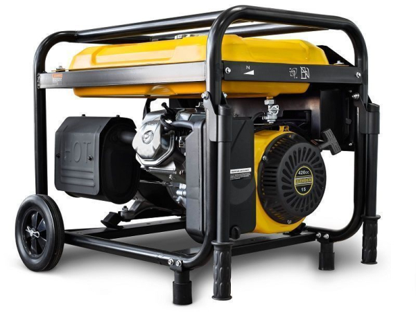 Бензиновый генератор RATO R6000E-L2W электростартер + колесный комплект на колесах фото