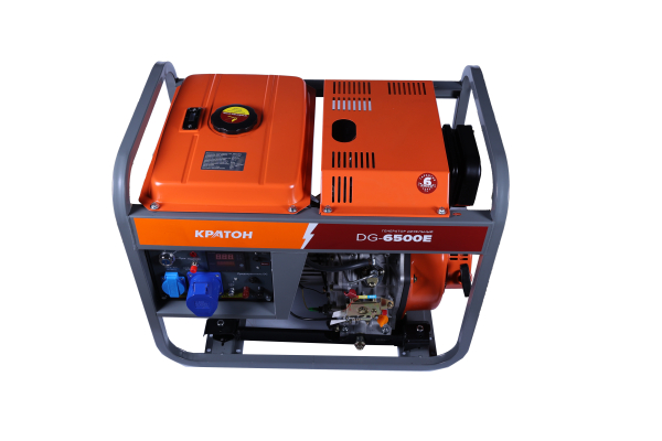Дизельный генератор КРАТОН DG-6500E 3 08 02 027 на колесах фото