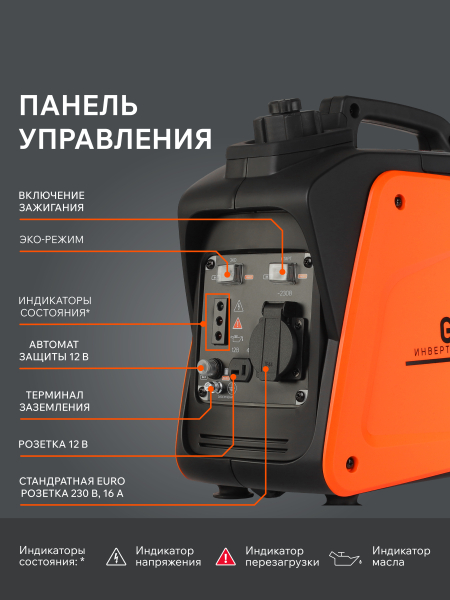 Бензиновый инверторный генератор PATRIOT GP 1000 i для дачи фото