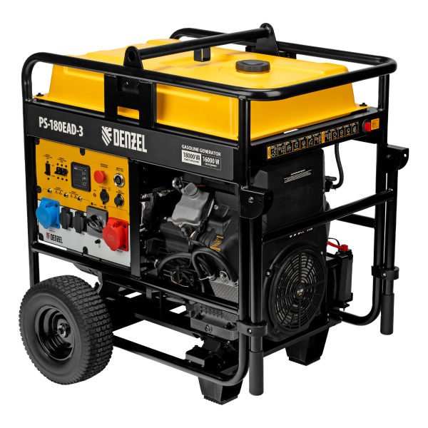 Бензиновый генератор DENZEL PS-180EAD-3 фото
