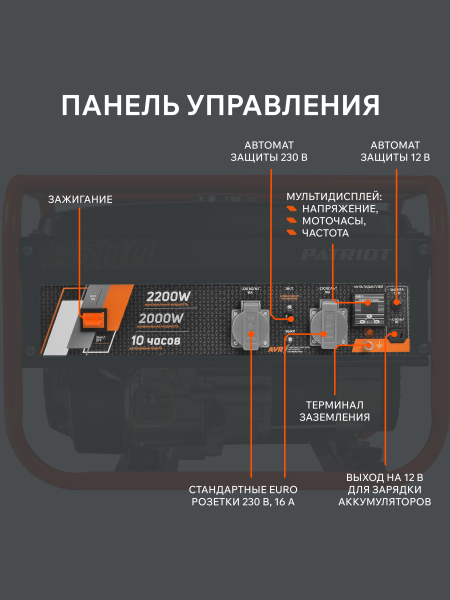 Бензиновый генератор PATRIOT GRS 2500 для газового котла фото