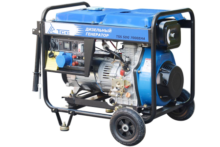 Дизельный генератор ТСС SDG 7000EHA в кожухе МК-2.1 фото