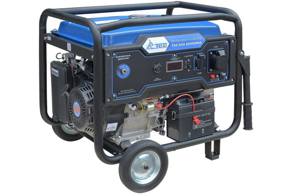 Бензиновый генератор ТСС SGG 8000EHNA в кожухе МК-1.1 уличный фото
