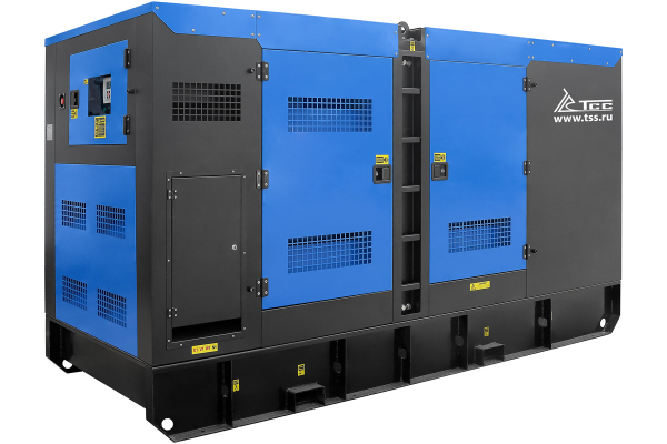 Дизельный генератор ТСС ЭД-250-Т400 с АВР в шумозащитном кожухе на прицепе 025293 на шасси фото