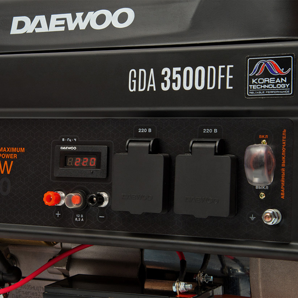 Бензиновый генератор DAEWOO GDA 3500 DFE фото