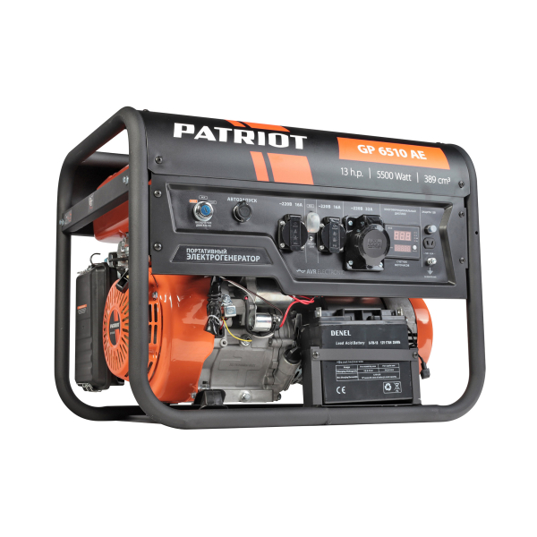 Бензиновый генератор PATRIOT GP 6510 AE для дачи фото