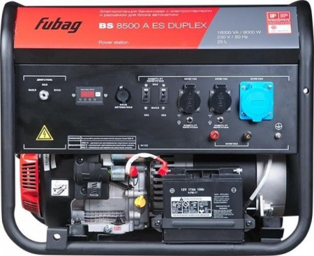 Бензиновый генератор Fubag BS 8500 A ES Duplex фото
