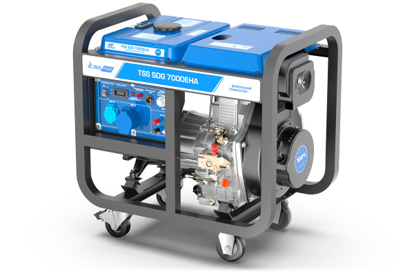 Дизельный генератор ТСС SDG 7000EH3A 100034 4-х тактный фото