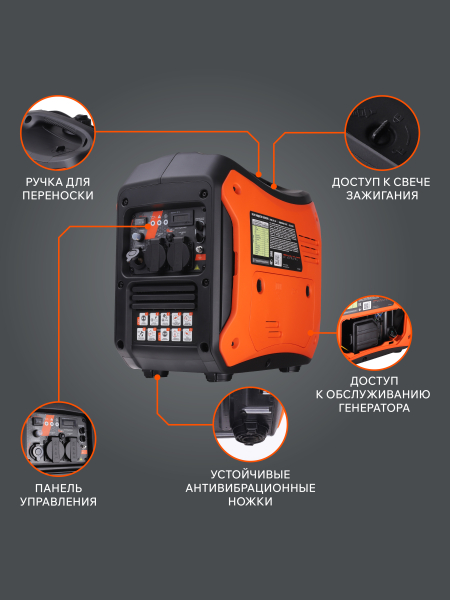 Бензиновый инверторный генератор PATRIOT iGX 2000 фото