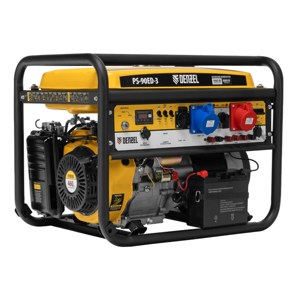 Бензиновый генератор DENZEL PS 90 ED-3 для газового котла фото
